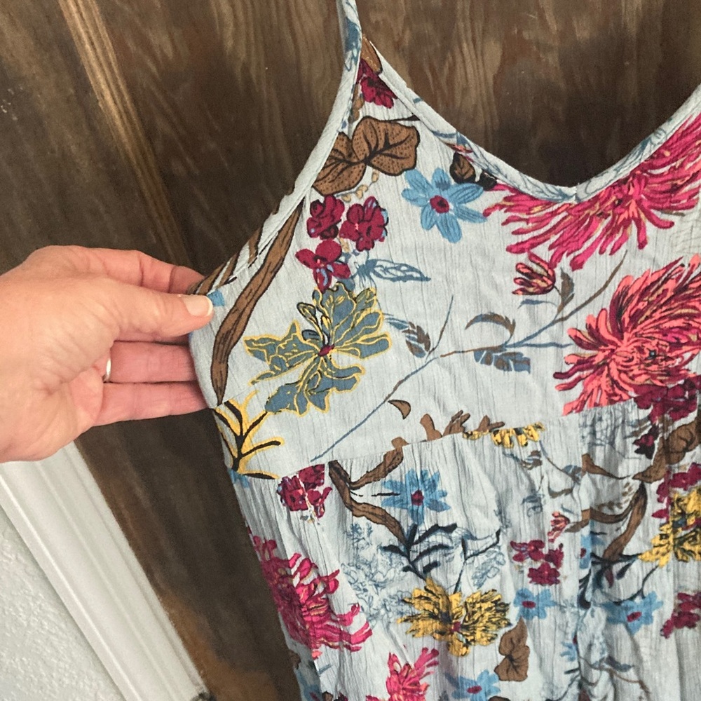 NATURAL LIFE Floral Jumpsuit SZ S - Blue and Pink with pockets - Picture 4 of 13
